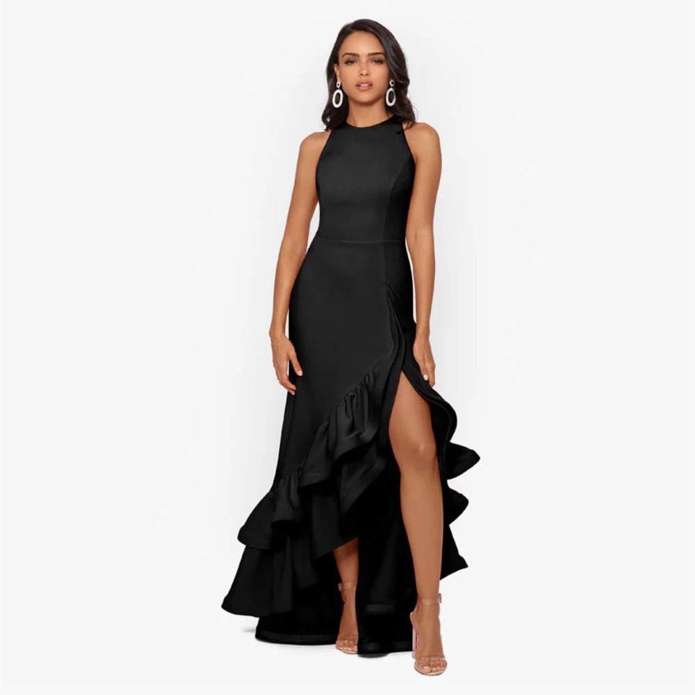 Betsy And Adam Ruffle And Hem Dress $259